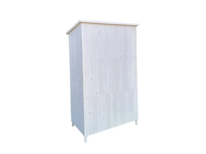 Leco Gartenschränke|Moderner Gartenschrank Toni Weiß