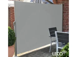 Seitenmarkise 1,80 m x 3 m Lichtgrau*Leco Hot
