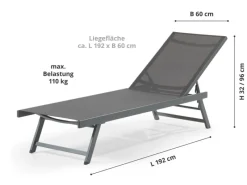 Leco Sonnenliegen|Sonnliege Elina