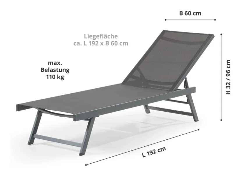 Leco Sonnenliegen|Sonnliege Elina