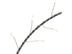 Balkonmöbel|LED Metallring Schwarz Ø 30 cm