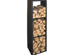 Holzregal Metall Schwarz beschichtet*Lienbacher New