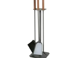 Lienbacher Besen|Kamingarnitur 3-teilig Anthrazit beschichtet