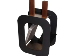 Lienbacher Besen|Kamingarnitur Modell Cube 2-teilig Anthrazit beschichtet