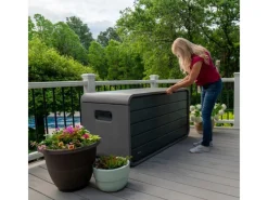 Kissen- & Auflagenbox 72,4 cm x 146,7 cm x 77,2 cm Grau 625 l*Lifetime New