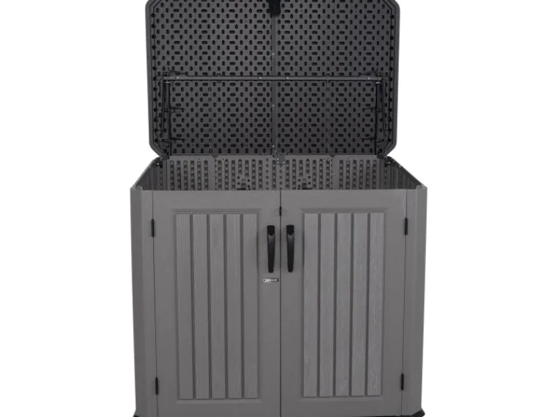 Lifetime Mülltonnenboxen|Gartenschränke|Kunststoff Mülltonnenbox & Geräteschrank Phil Grau