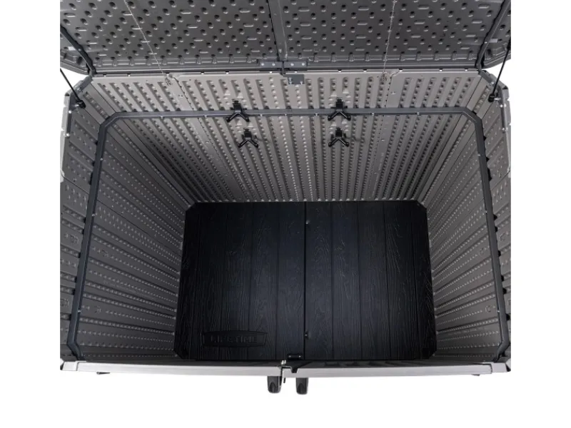 Lifetime Mülltonnenboxen|Gartenschränke|Kunststoff Mülltonnenbox & Geräteschrank Phil Grau