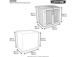 Lifetime Mülltonnenboxen|Gartenschränke|Kunststoff Mülltonnenbox & Geräteschrank Phil Grau