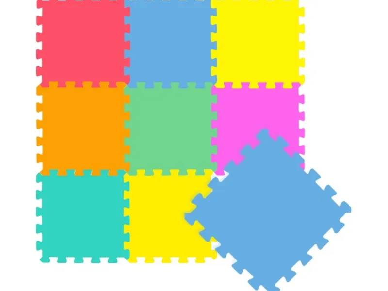 Baby & Kinder Puzzlematte 30 x 30 cm 9 Stück Buntfarben*LittleTom Best