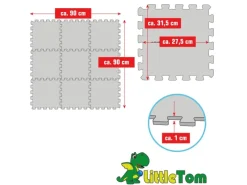 Baby & Kinder Puzzlematte 30 x 30 cm 9 Stück Buntfarben*LittleTom Best