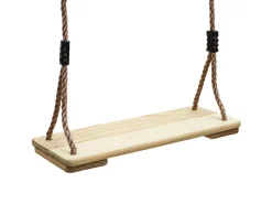 LittleTom Pavillons|Brettschaukel 44 x 175 cm bis 100 kg belastbar - Braun