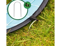 2-in-1 Fussballtor mit Torwand für Kinder 125 x 80 cm Schwarz*LittleTom Outlet