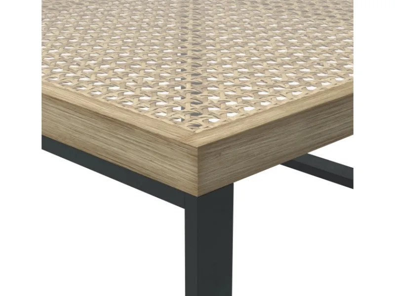 Sonnenliegen|Lounge-Gartenmöbel|Lounge-Set Calora 3-teilig aus Rattangeflecht und Aluminium Grau