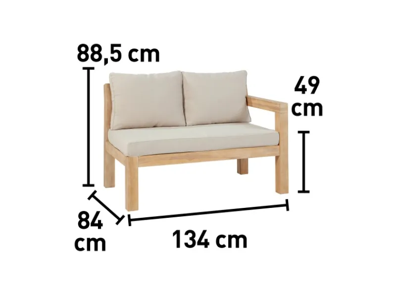 Sitzkissen|Lounge-Gartenmöbel|Lounge-Set mit Esstisch Morenci 4-teilig aus Akazienholz FSC®