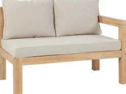 Sitzkissen|Lounge-Gartenmöbel|Lounge-Set mit Esstisch Morenci 4-teilig aus Akazienholz FSC®