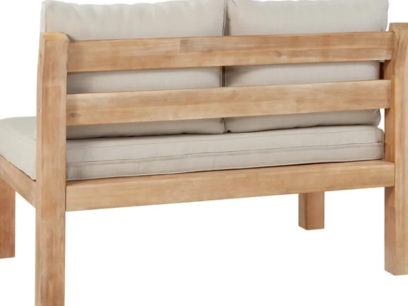 Sitzkissen|Lounge-Gartenmöbel|Lounge-Set mit Esstisch Morenci 4-teilig aus Akazienholz FSC®