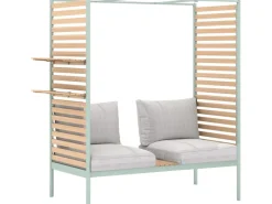 Lounge-Set Skipton 2-teilig mit Hocker Teakholz -Beige* Discount