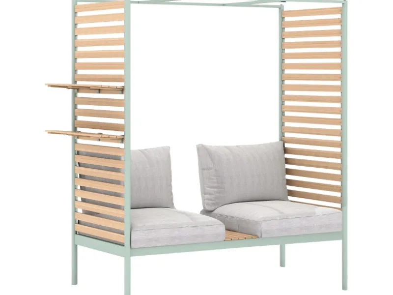 Lounge-Set Skipton 2-teilig mit Hocker Teakholz -Beige* Discount