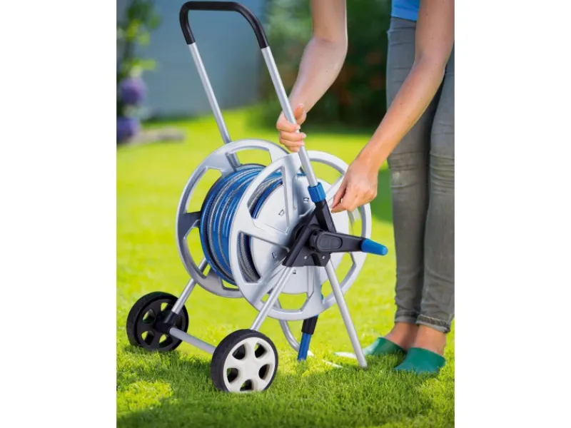 LUX-TOOLS Gartenschlauchwagen|LUX Metall-Schlauchwagen-Set 25 m