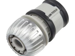 LUX Schlauchstück Metall mit Wasserstop für 19 mm (3/4") Schlauch*LUX-TOOLS