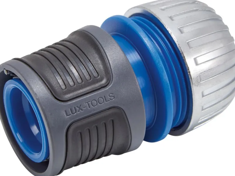 LUX-TOOLS Schlauch Kupplungen|LUX Schlauchstück mit Wasserstopp 19 mm (3/4")