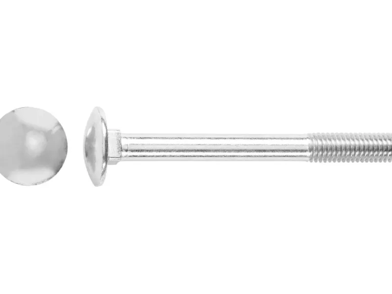 LUX Schlossschrauben Flachrundkopf M6 x 90 mm Stahl 100 Stück*LUX-TOOLS