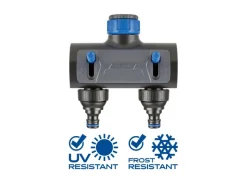 LUX-TOOLS Schlauch Kupplungen|LUX 2-Wege-Verteiler 26,4 mm (G 3/4) auf 33,3 mm (G 1)