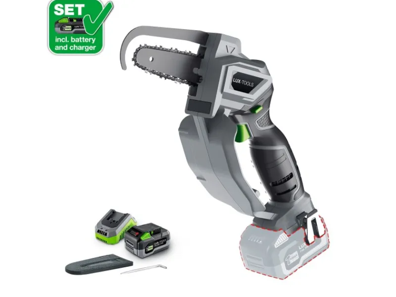 Akku-Astsäge 1 PowerSystem A-EAS-20/156 Set*LUX-TOOLS Hot