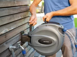 LUX-TOOLS Gartenschlauchwagen|Wandschlauchbox-Set 12 m mit Schlauch