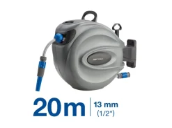 LUX-TOOLS Gartenschlauchwagen|Wandschlauchbox-Set 20 m mit Schlauch