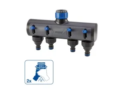 LUX-TOOLS Schlauch Kupplungen|4-Wege-Verteiler 26,4 mm (G 3/4) auf 33,3 mm (G 1)