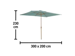 Marktschirm Camarillo 300 cm x 200 cm mit Neigungsfunktion* Clearance