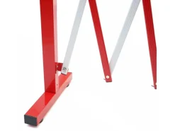 Absperrgitter B34 Scherengitter Zaun Schutzgitter ausziehbar Alu Rot-Weiß Höhe 153cm Breite 28-200cm*MCW Discount