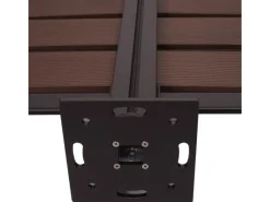 Alu Mülltonnen-Zaun K57 Braun 130x110x6cm*MCW Discount