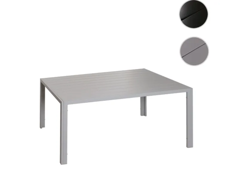 MCW Gartentische|Alu-Esstisch N40 Tisch Bistrotisch Gartentisch Balkontisch Wetterfest 140x80cm