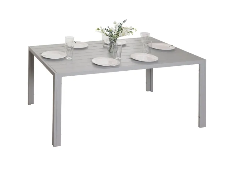 MCW Gartentische|Alu-Esstisch N40 Tisch Bistrotisch Gartentisch Balkontisch Wetterfest 140x80cm