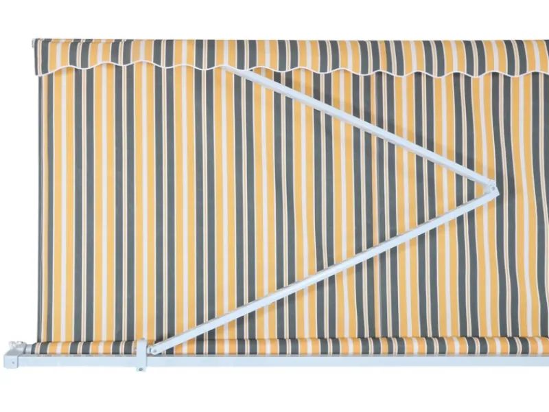 MCW Markisen|Alu-Markise E49 2,5x2m Polyester Gestreift