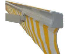 Alu-Markise E49 2,5x2m Polyester Gelb/Weiß*MCW Best