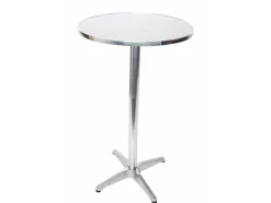 MCW Gartentische|Alu-Stehtisch Klappbar Betoneinguss Wetterfest Vierkreuzfuß mit Betoneinguss