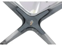 MCW Gartentische|Alu-Stehtisch Klappbar Betoneinguss Wetterfest Vierkreuzfuß mit Betoneinguss