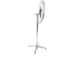 MCW Gartentische|Alu-Stehtisch Klappbar Betoneinguss Wetterfest Vierkreuzfuß mit Betoneinguss