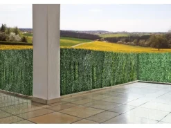 Balkonsichtschutz N77 500x100cm Tanne - 500x100cm Tanne Hell*MCW Hot