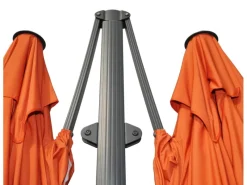 MCW Sonnenschirme|Doppel-Ampelschirm T44 Terracotta