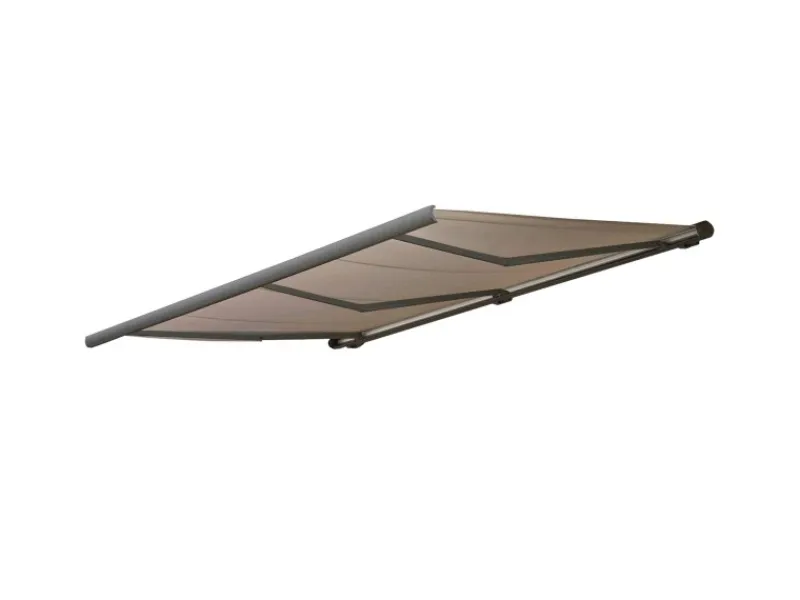 MCW Markisen|Elektrische Kassettenmarkise H27 6x3m Polyester Rahmen Grau
