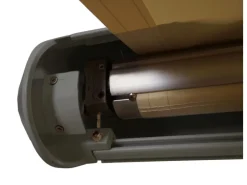 MCW Markisen|Elektrische Kassettenmarkise H27 6x3m Polyester Rahmen Grau