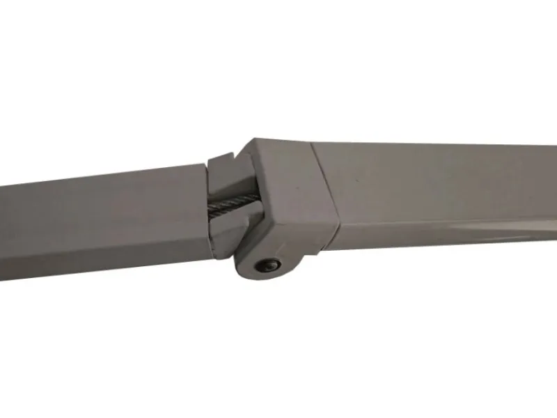 MCW Markisen|Elektrische Kassettenmarkise H27 6x3m Polyester Rahmen Grau