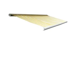 MCW Markisen|Elektrische Kassettenmarkise H123 4,5x3m Polyester Gelb/Weiß