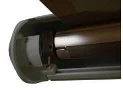 Elektrische Kassettenmarkise H122 4x3m Acryl Rahmen Grau*MCW Sale