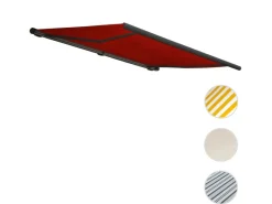 MCW Markisen|Elektrische Kassettenmarkise H124 5x3m Acryl Rahmen Anthrazit