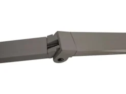 Elektrische Kassettenmarkise H122 4x3m Polyester Gelb/Weiß Rahmen Grau*MCW Sale